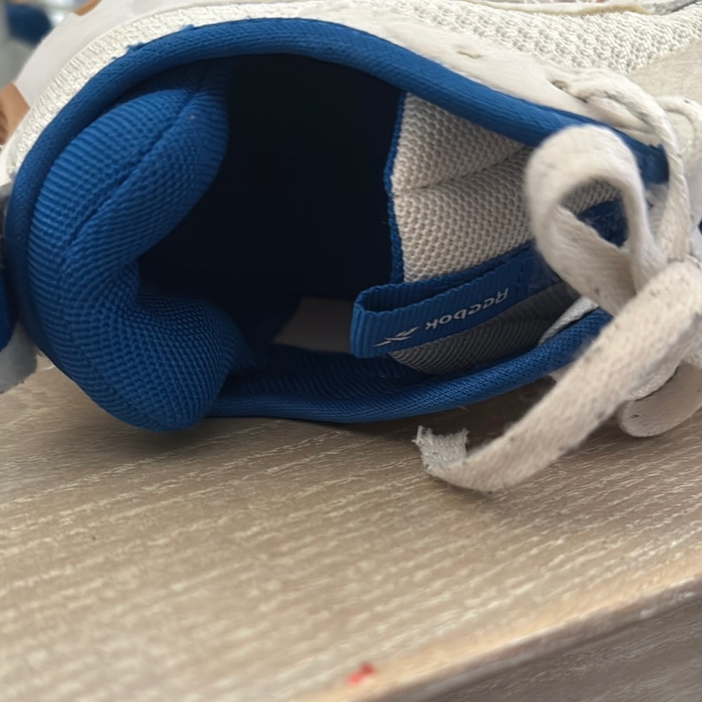 Reebok Kids White and Blue Sneakers - Picture 3 of 5